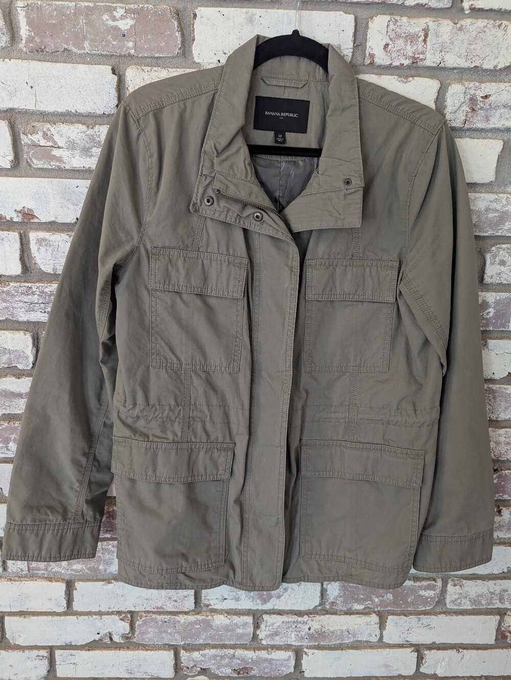 Banana Republic Utility Field Jacket In Irish Green